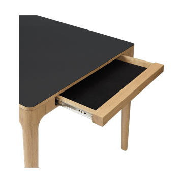 Table à manger Heart'n'Soul 90x200 cm - Oak-obsidian black - Umage