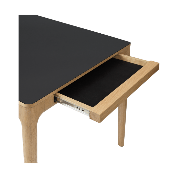 Table à manger Heart'n'Soul 90x200 cm, Oak-obsidian black Umage