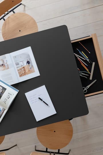 Table à manger Heart'n'Soul 90x200 cm - Oak-obsidian black - Umage