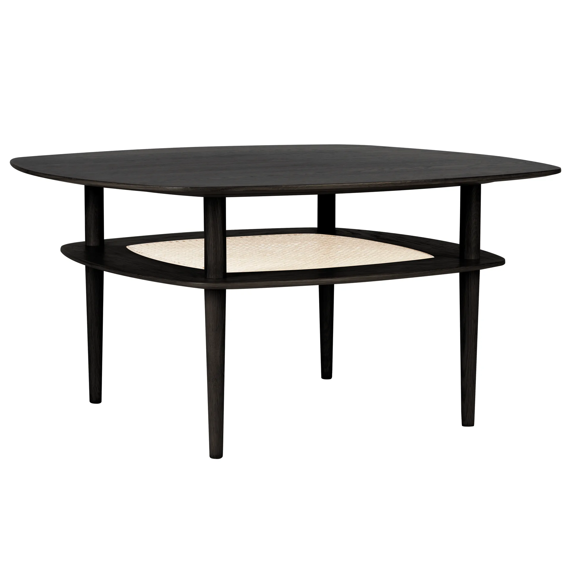 Table basse Together Smooth Square 100x100 cm, Black oak Umage