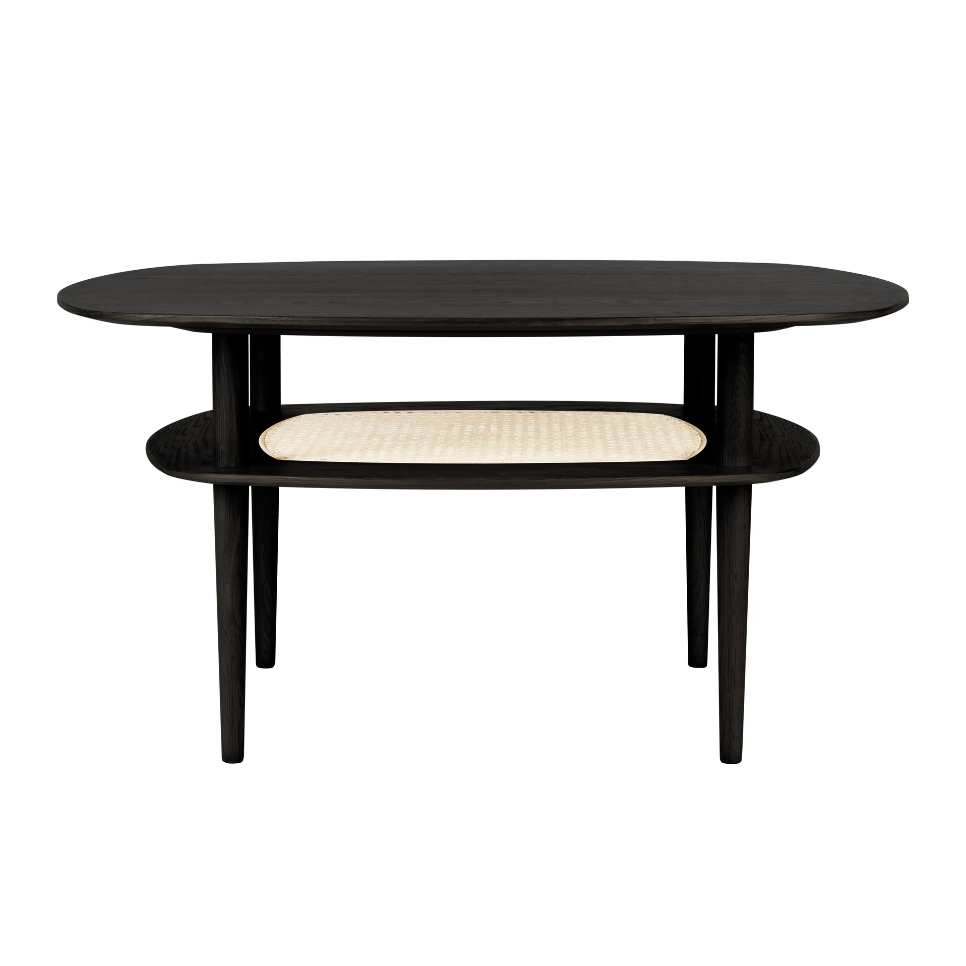 Table basse Together Smooth Square 100x100 cm, Black oak Umage