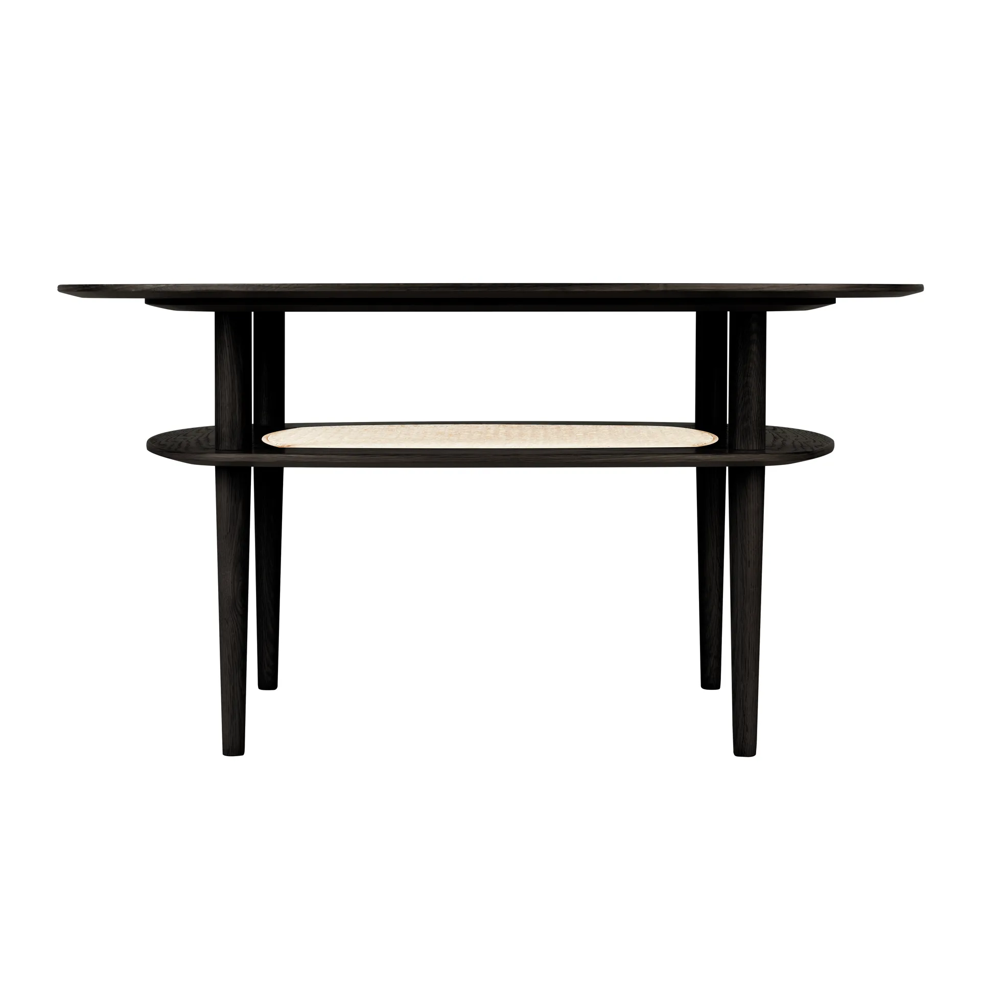 Table basse Together Smooth Square 100x100 cm, Black oak Umage