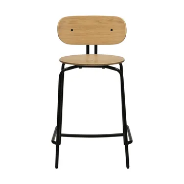 Tabouret de bar Curious 65 cm - Oak-black - Umage