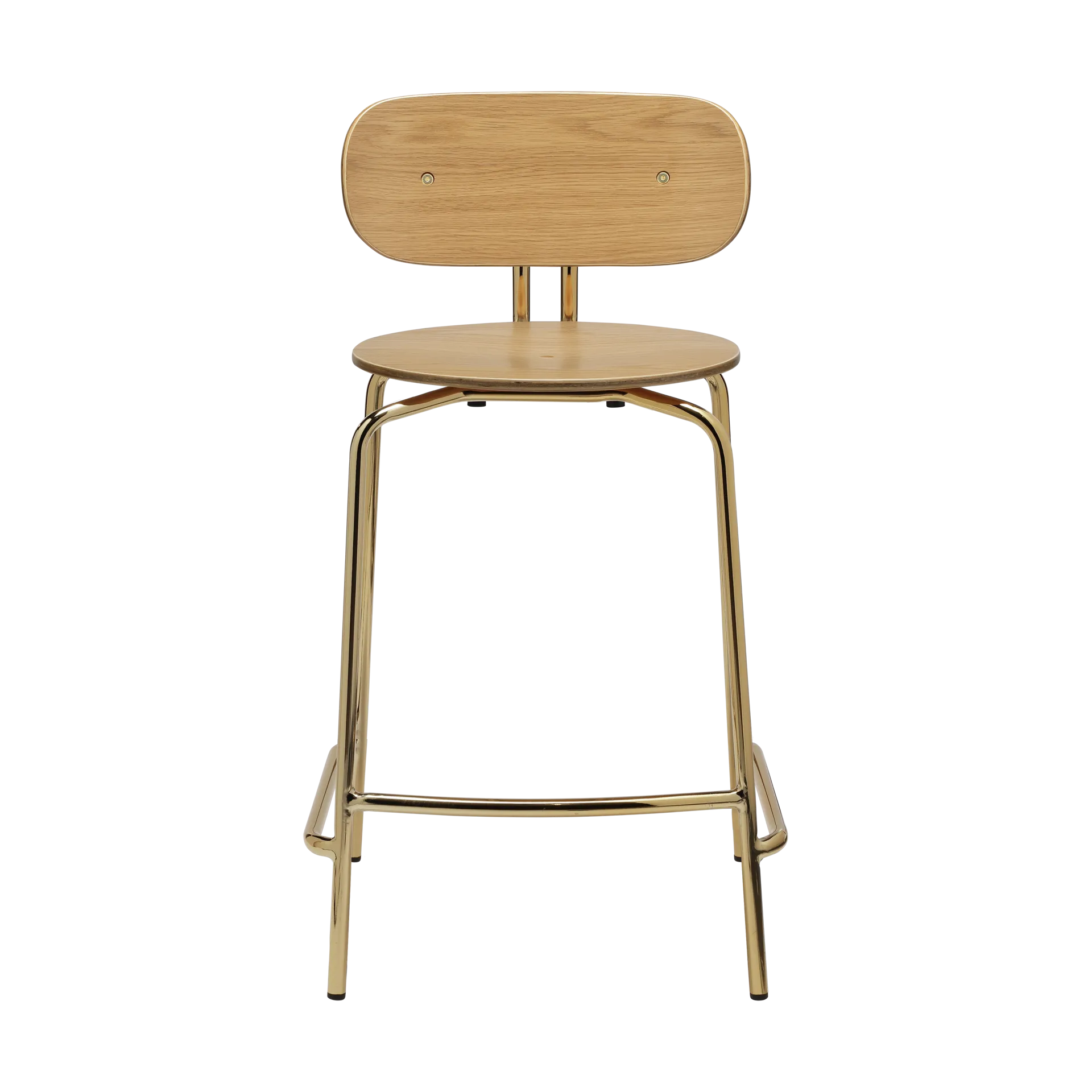 Tabouret de bar Curious 65 cm, Oak-brass Umage