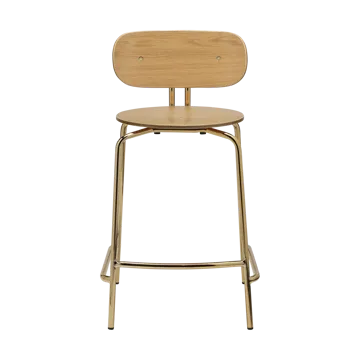 Tabouret de bar Curious 65 cm - Oak-brass - Umage