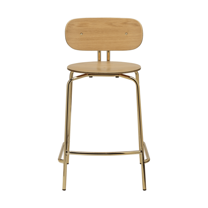 Tabouret de bar Curious 65 cm - Oak-brass - Umage