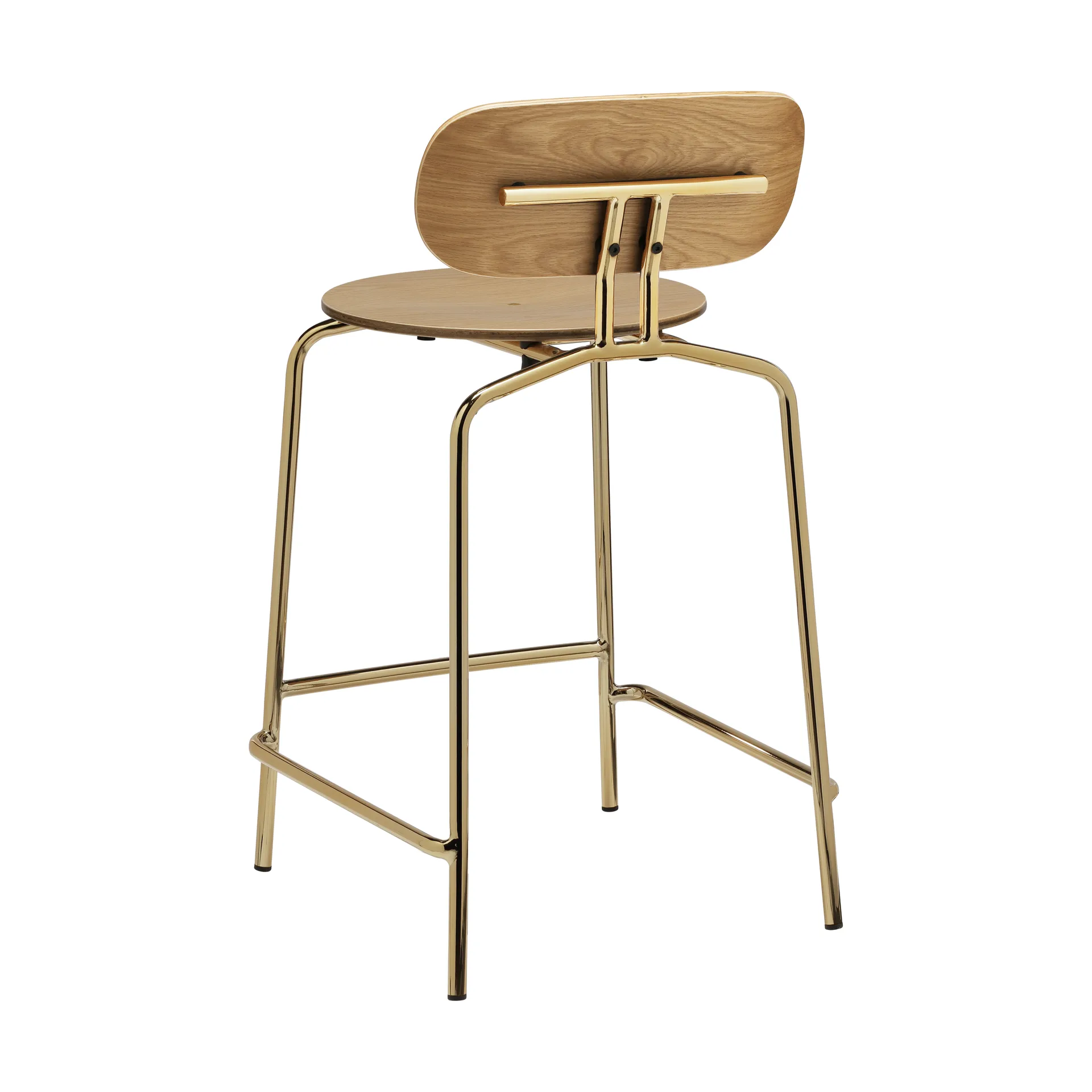 Tabouret de bar Curious 65 cm, Oak-brass Umage