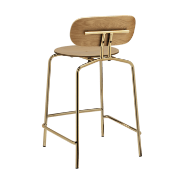 Tabouret de bar Curious 65 cm - Oak-brass - Umage