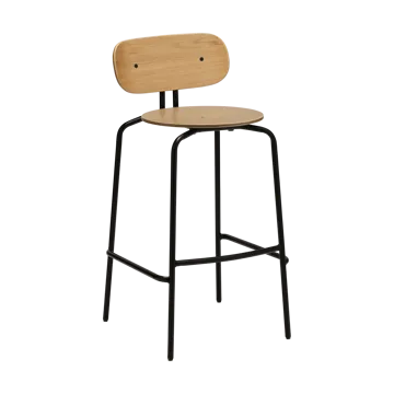 Tabouret de bar Curious 75 cm - Oak-black - Umage