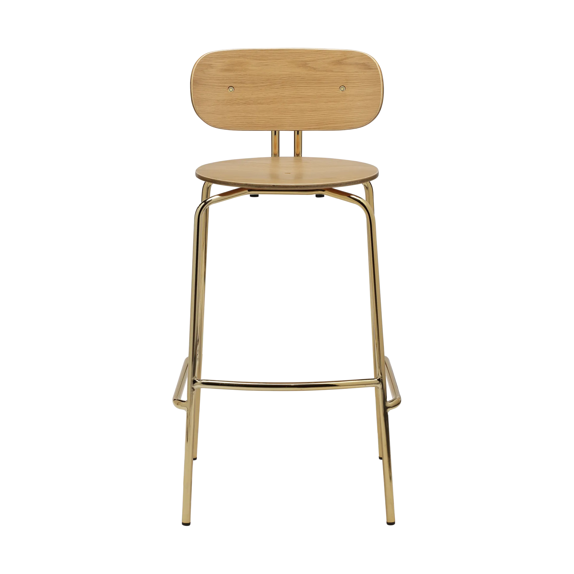 Tabouret de bar Curious 75 cm, Oak-brass Umage
