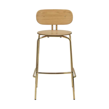 Tabouret de bar Curious 75 cm - Oak-brass - Umage