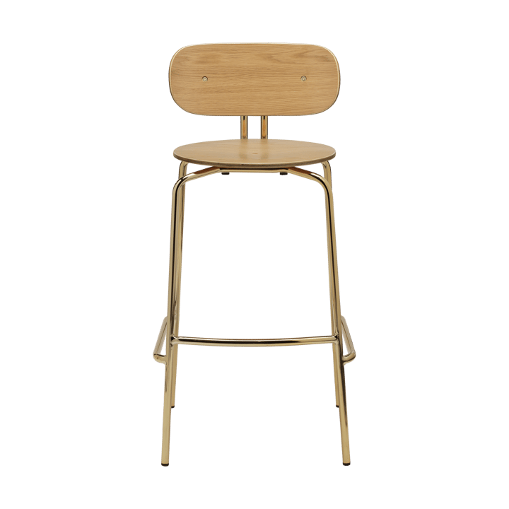 Tabouret de bar Curious 75 cm - Oak-brass - Umage