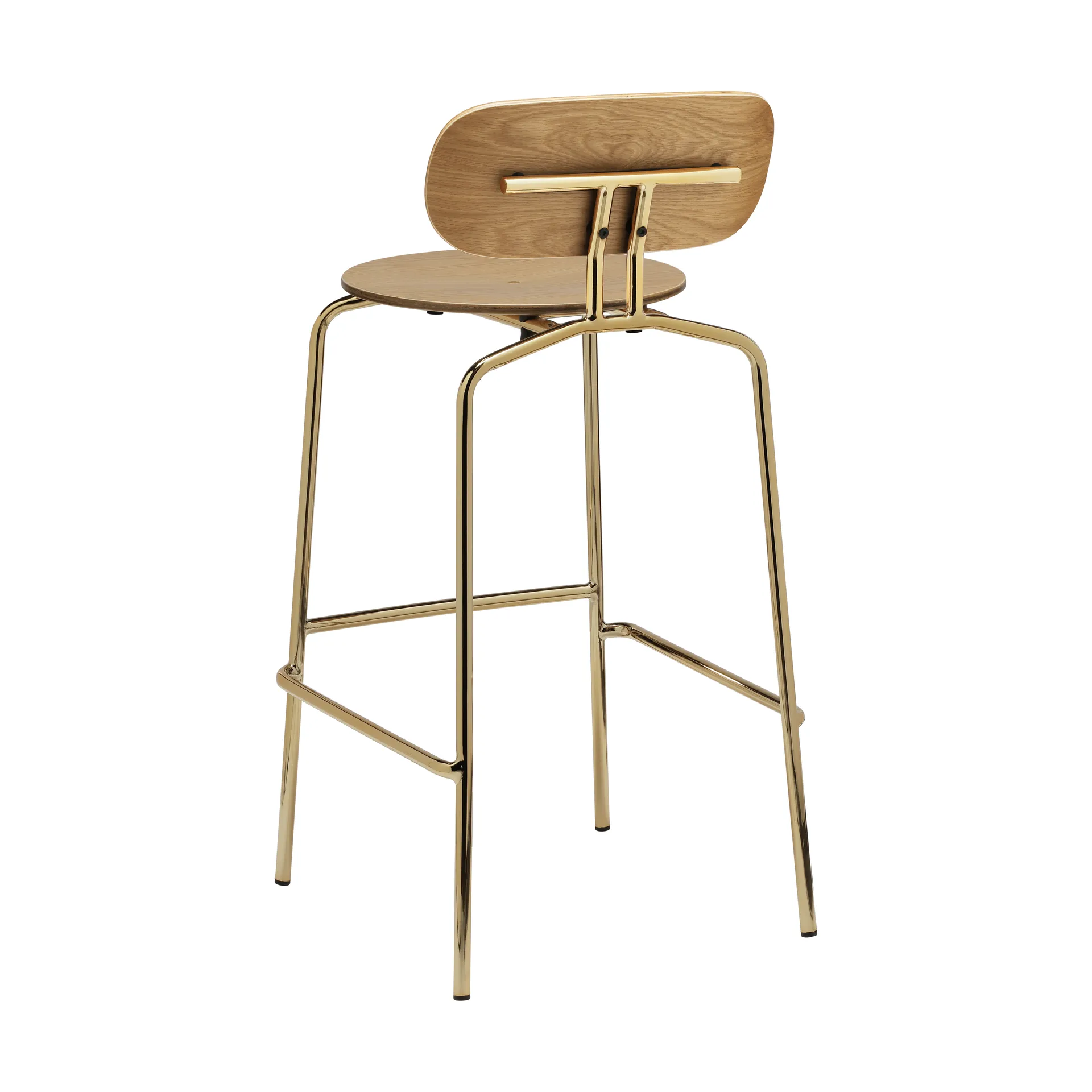 Tabouret de bar Curious 75 cm, Oak-brass Umage