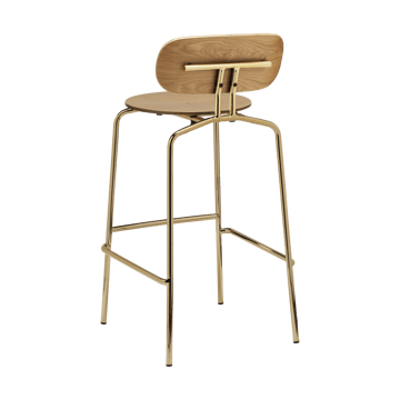 Tabouret de bar Curious 75 cm - Oak-brass - Umage