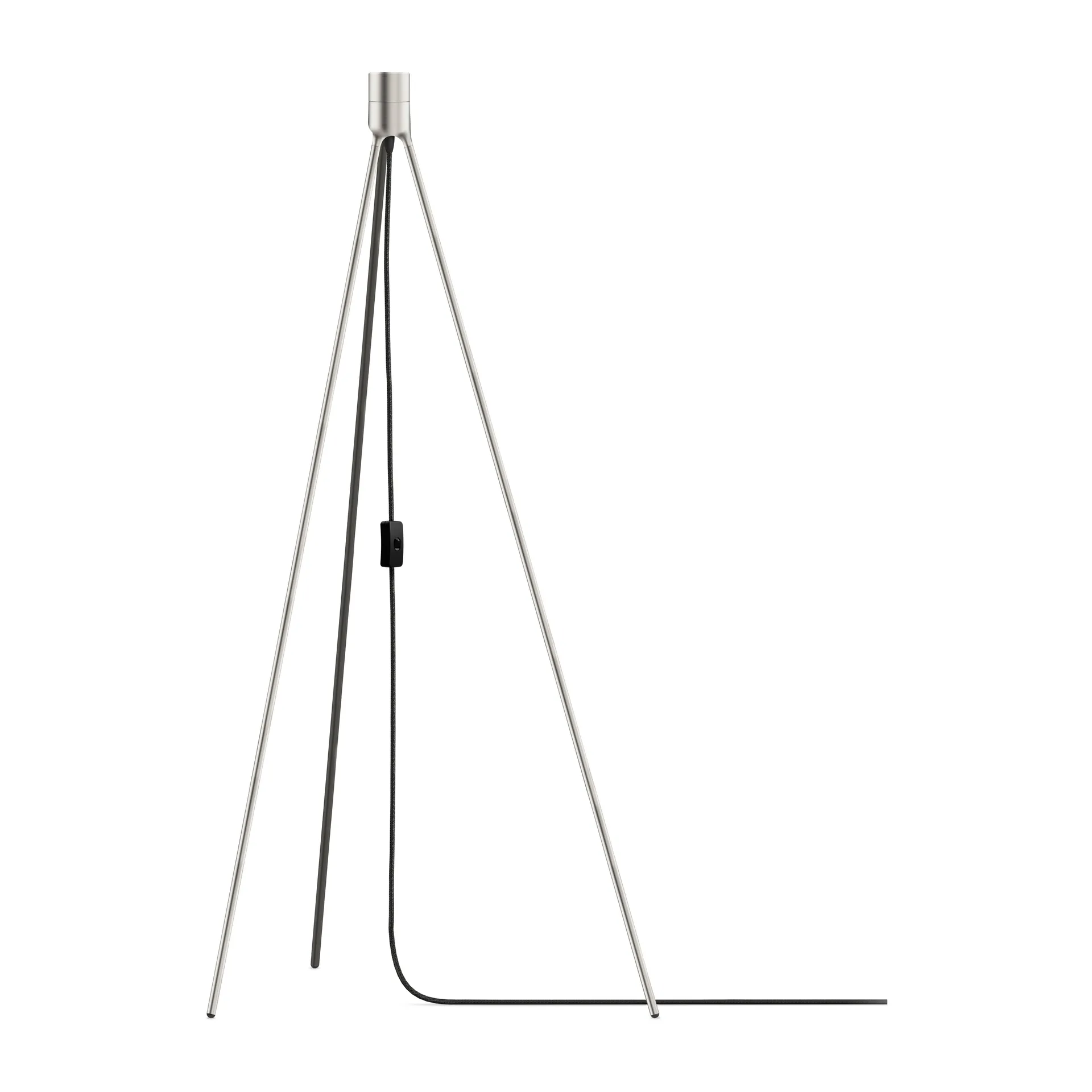 Trépied pour lampadaire Tripod, Acier brossé Umage