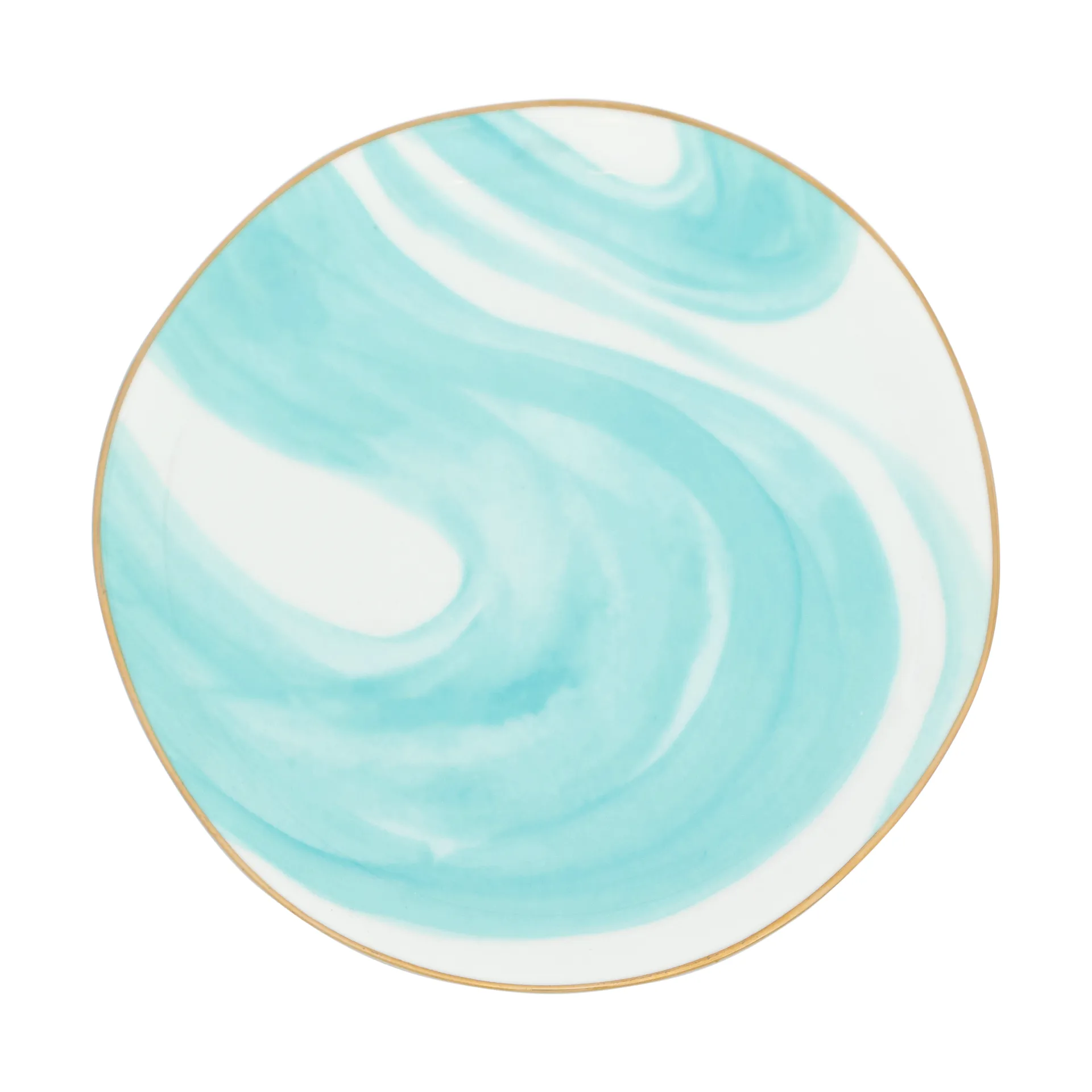 Assiette Good Morning 17 cm blanc, Valuri emerald green URBAN NATURE CULTURE