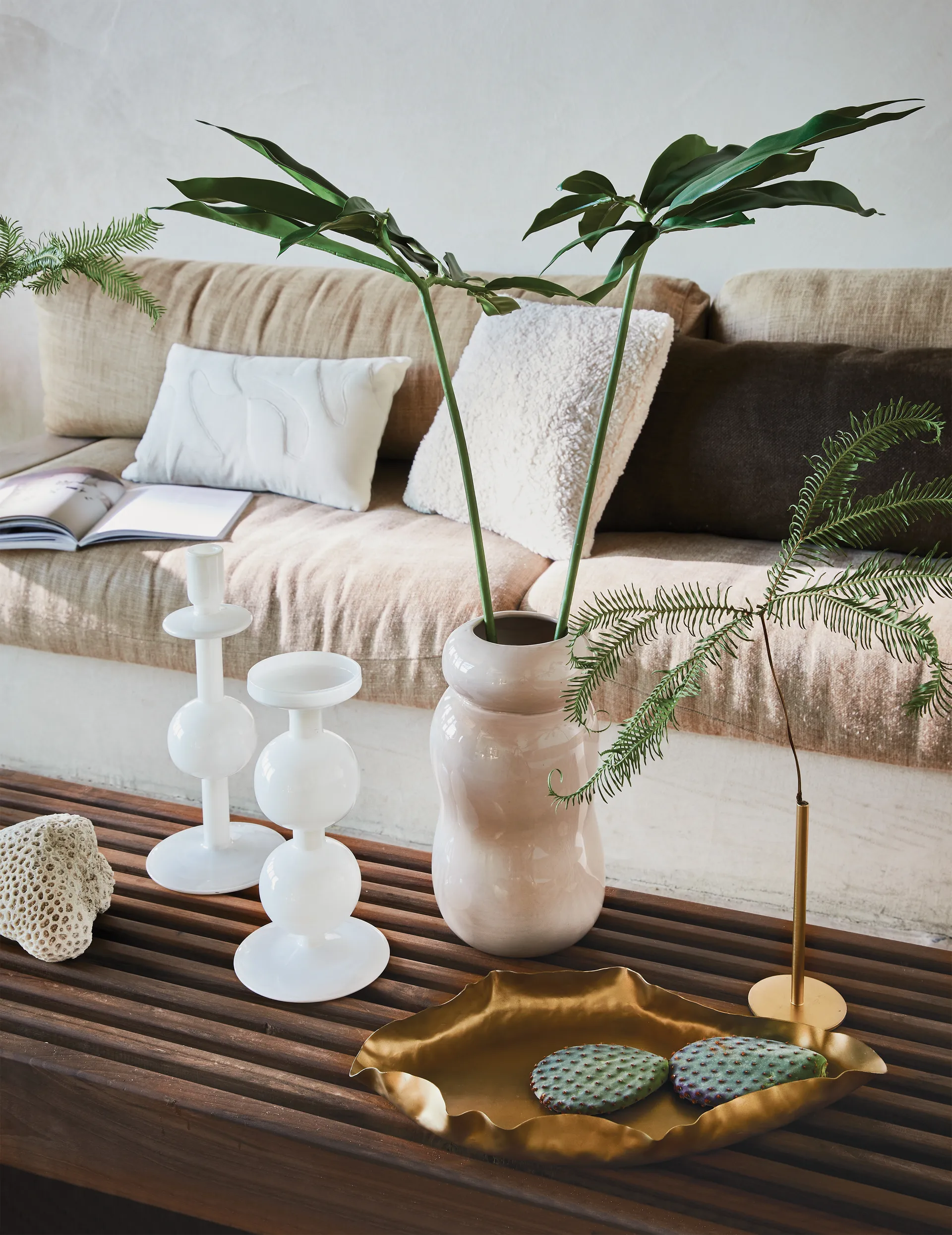 Bougeoir Bulb 30 cm, Blanc URBAN NATURE CULTURE