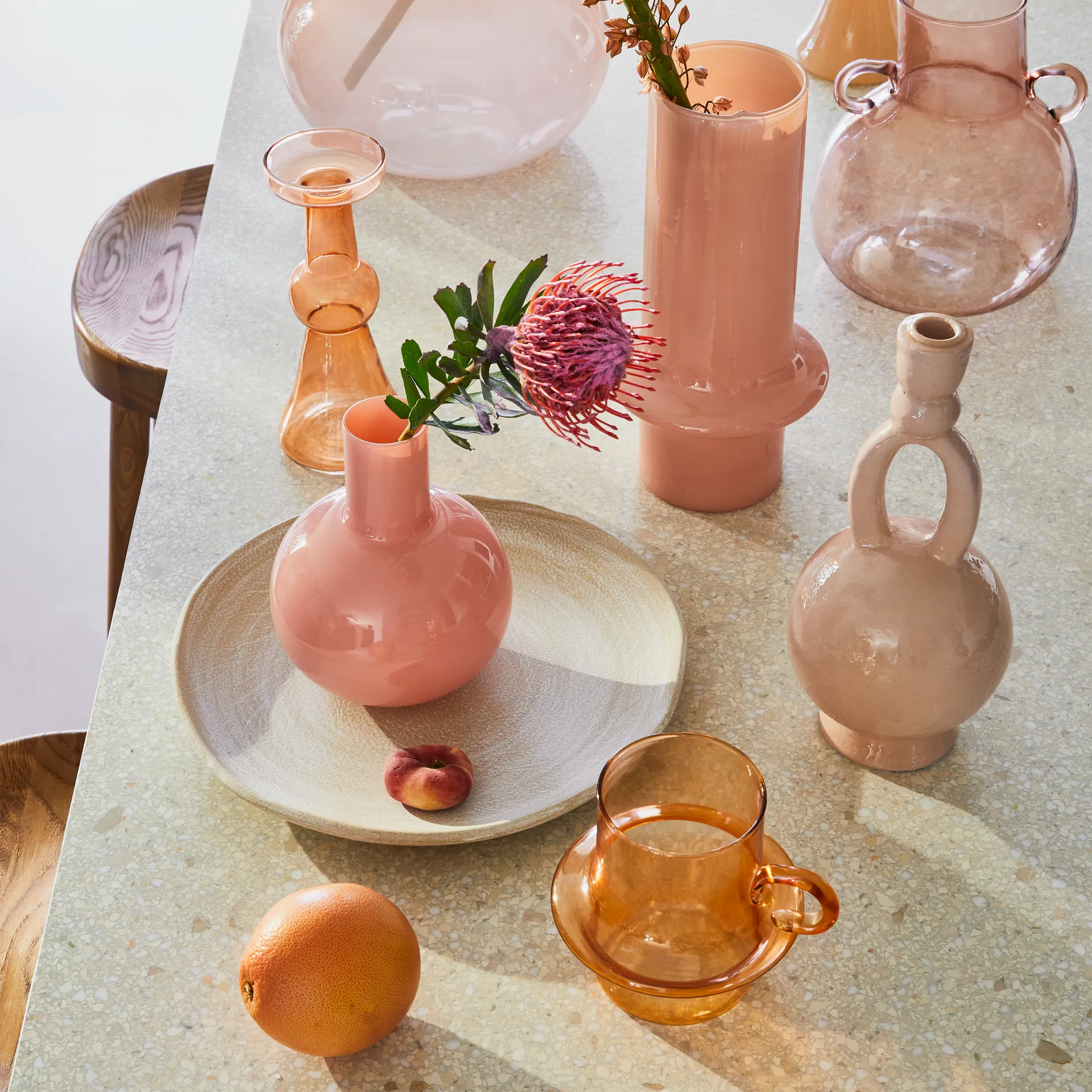 Bougeoir Paradiso 29 cm, Old pink URBAN NATURE CULTURE