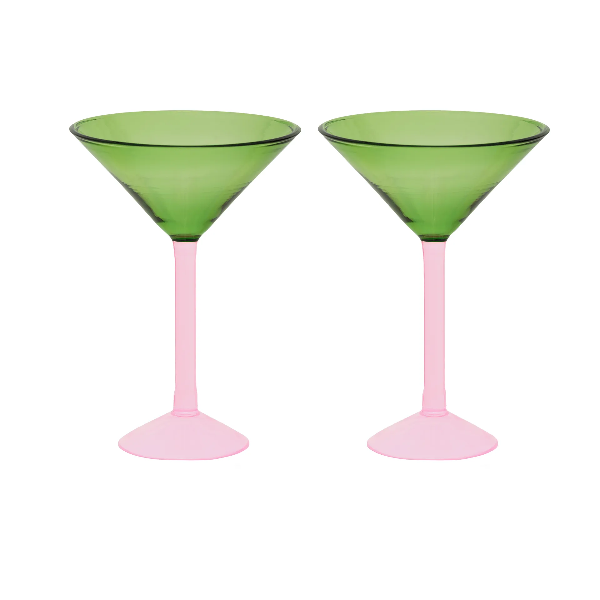Coffret cadeau Urban Nature Culture verres à martini lot de 2, Green URBAN NATURE CULTURE