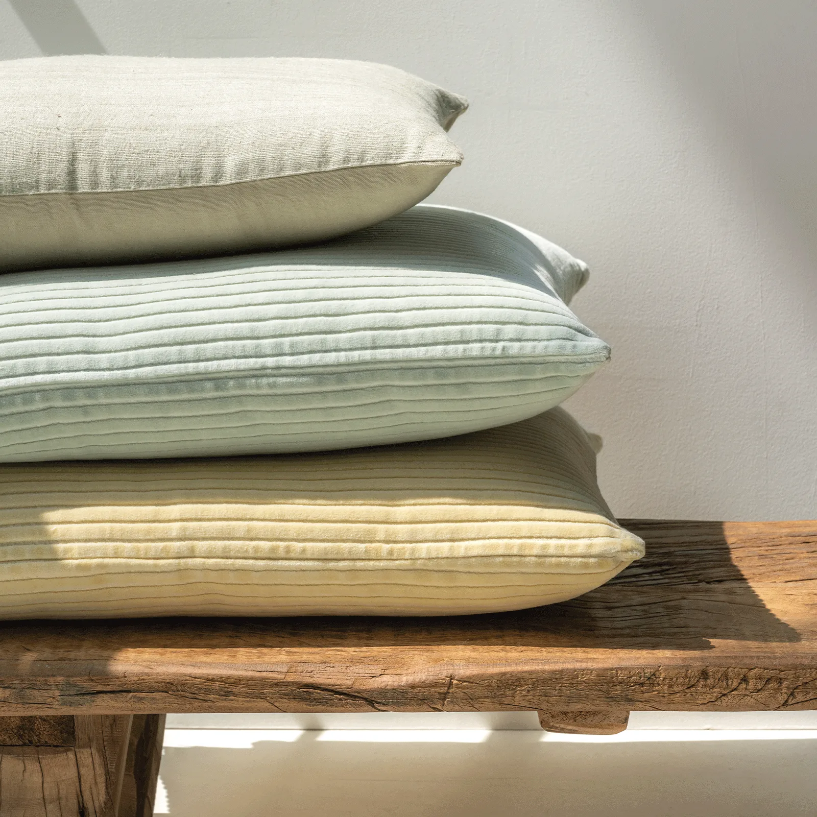 Coussin Heavy Ribcord 50x50 cm, Sea mist URBAN NATURE CULTURE