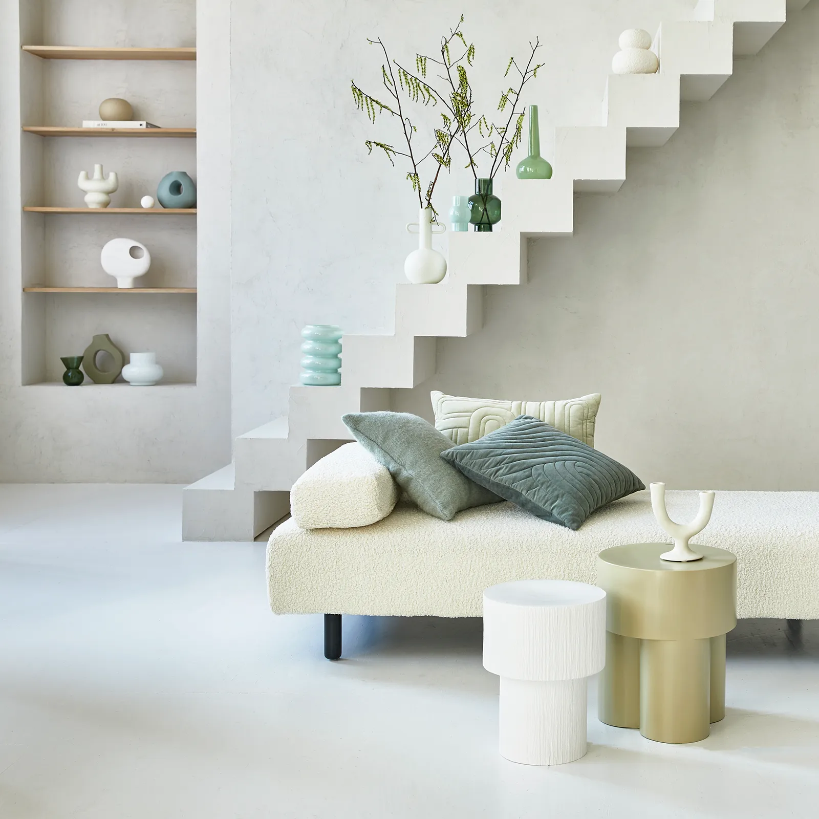 Coussin Kiruto 50x50 cm, Vert URBAN NATURE CULTURE