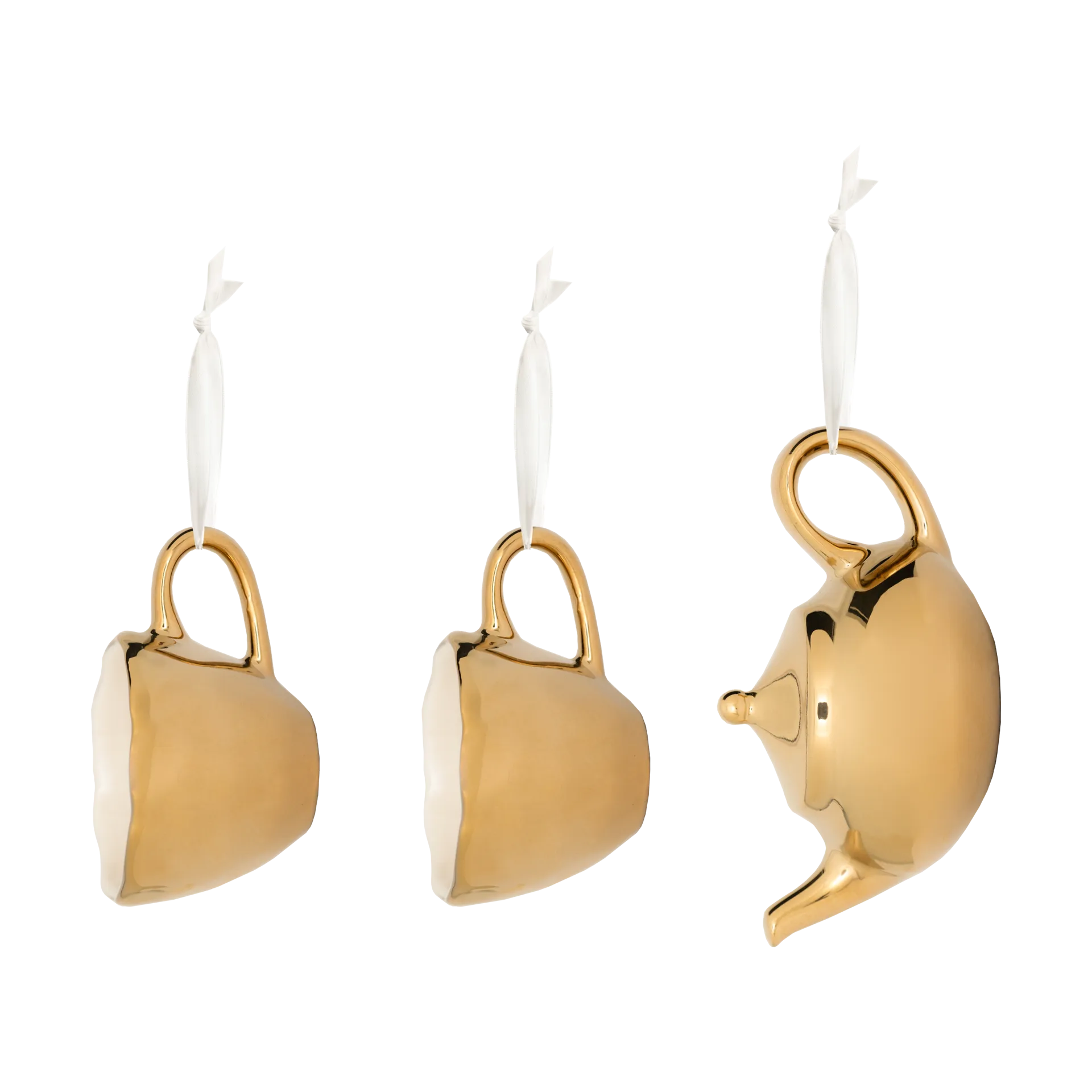 Décoration de sapin de Noël Good Morning 3 pièces, Gold URBAN NATURE CULTURE