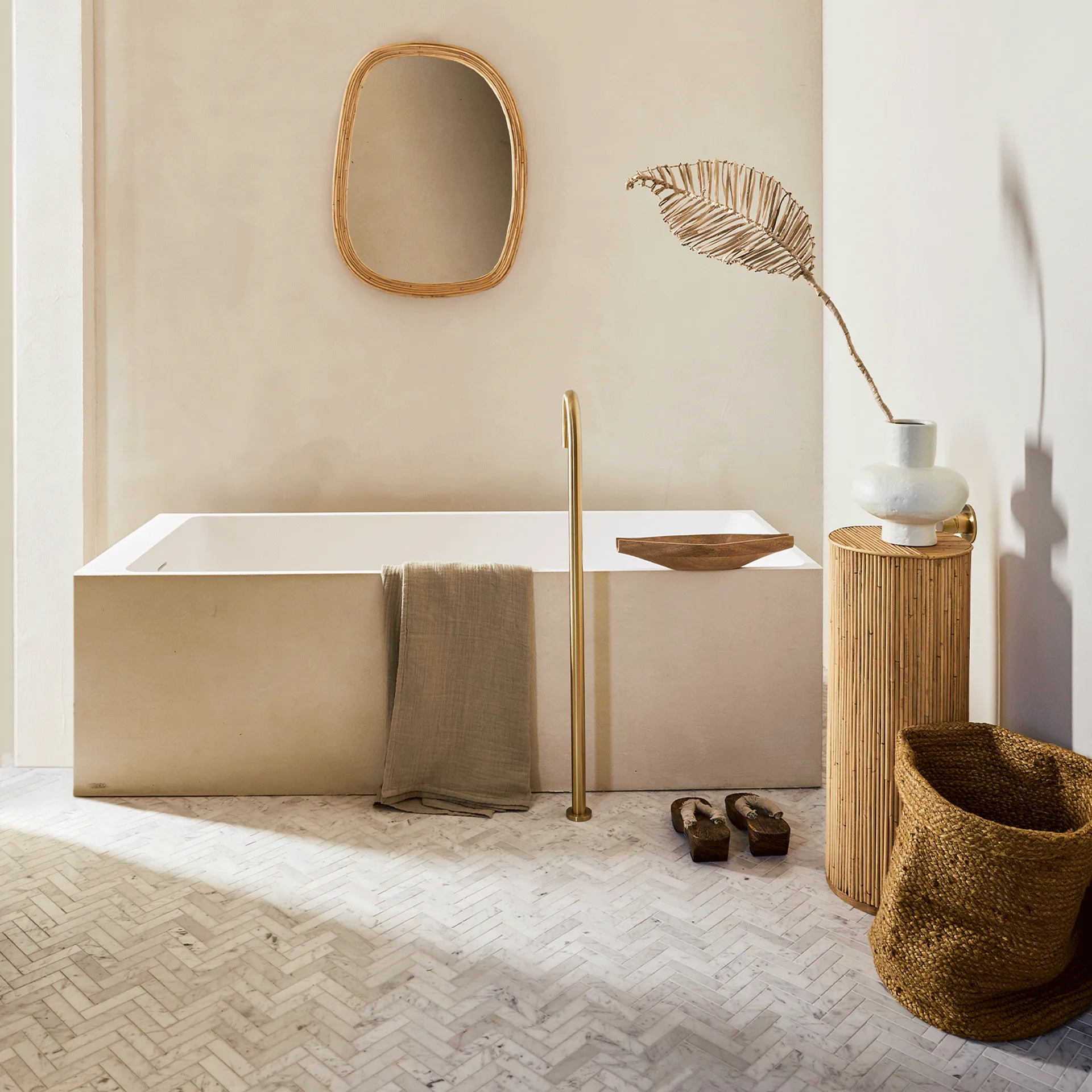 Panier de rangement jute UNC Ø33 cm, Woodrush URBAN NATURE CULTURE