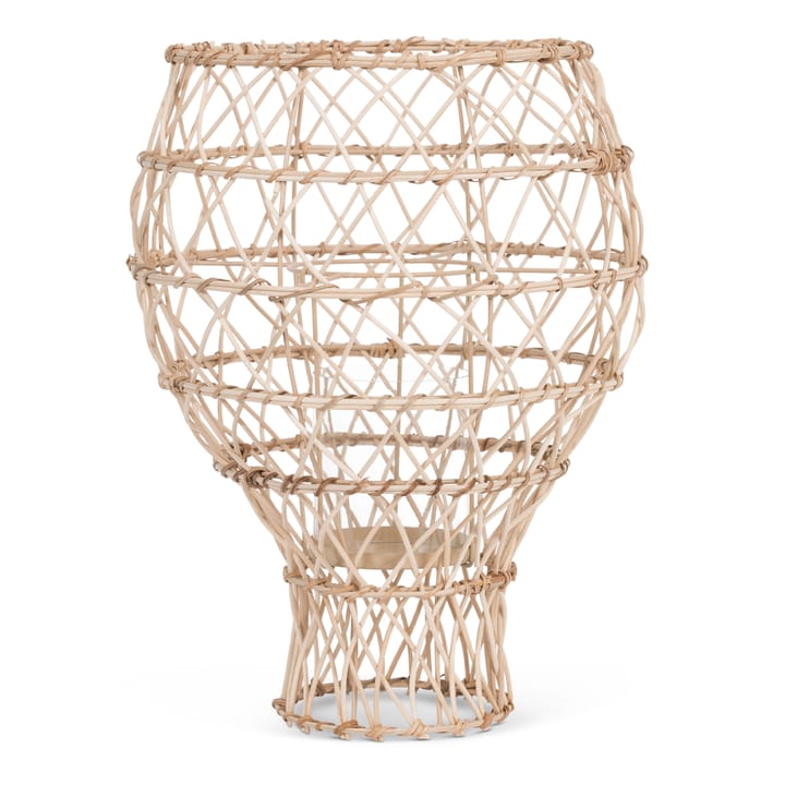 Photophore Duba hurricane rotin - 35 cm - URBAN NATURE CULTURE