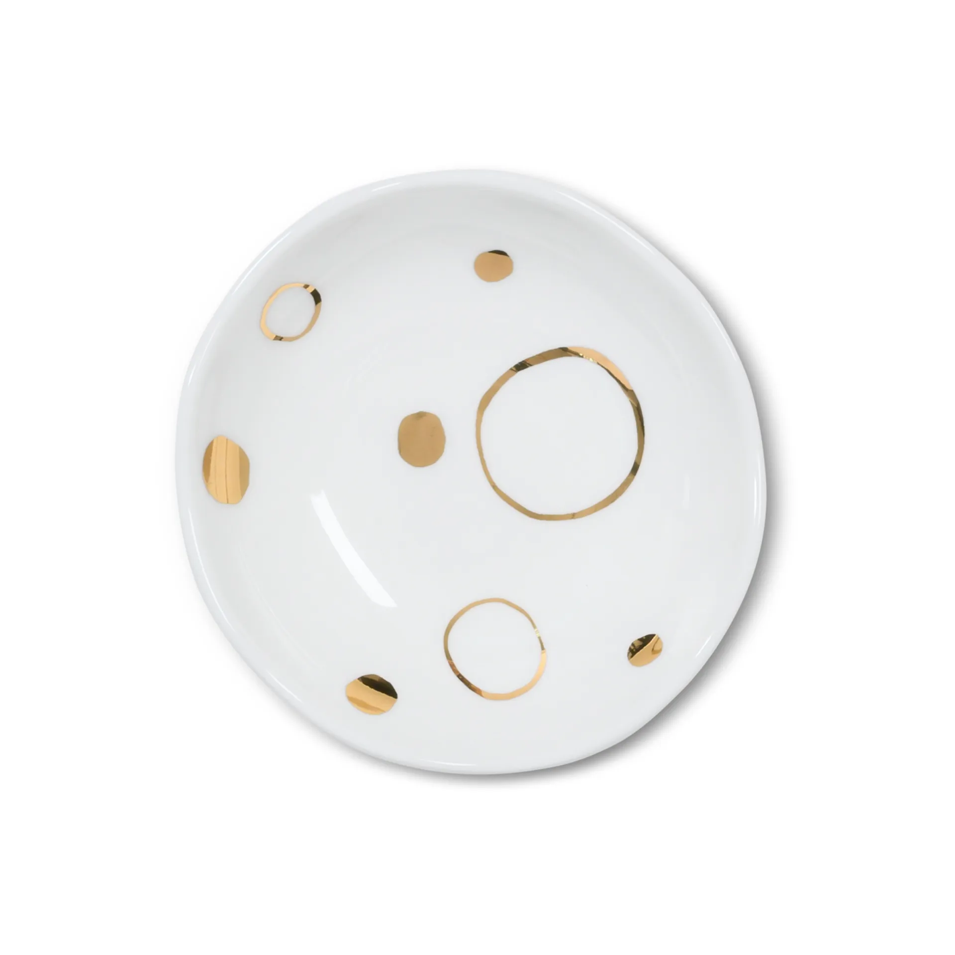 Plat Good Morning 10x10,5 cm doré, Circle Gold URBAN NATURE CULTURE