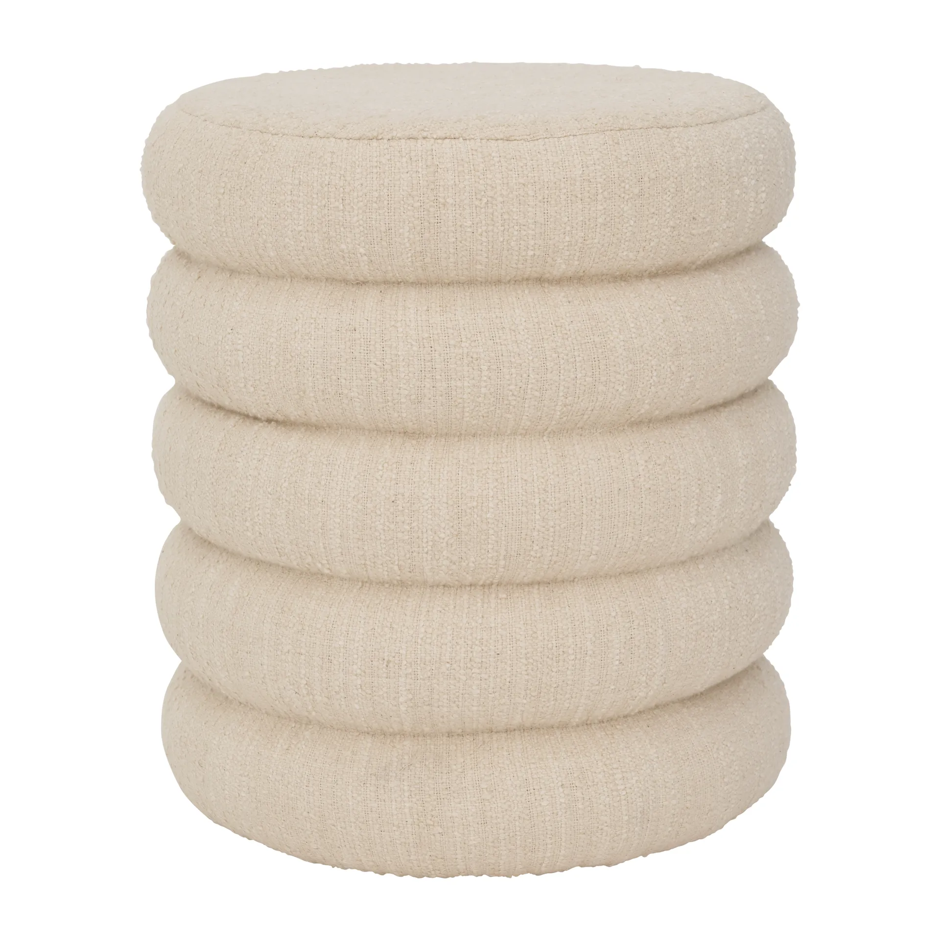 Pouf d'assise Andria Ø39 cm, Blanc cassé URBAN NATURE CULTURE