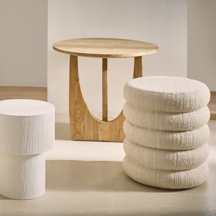 Pouf d'assise Andria Ø39 cm - Blanc cassé - URBAN NATURE CULTURE