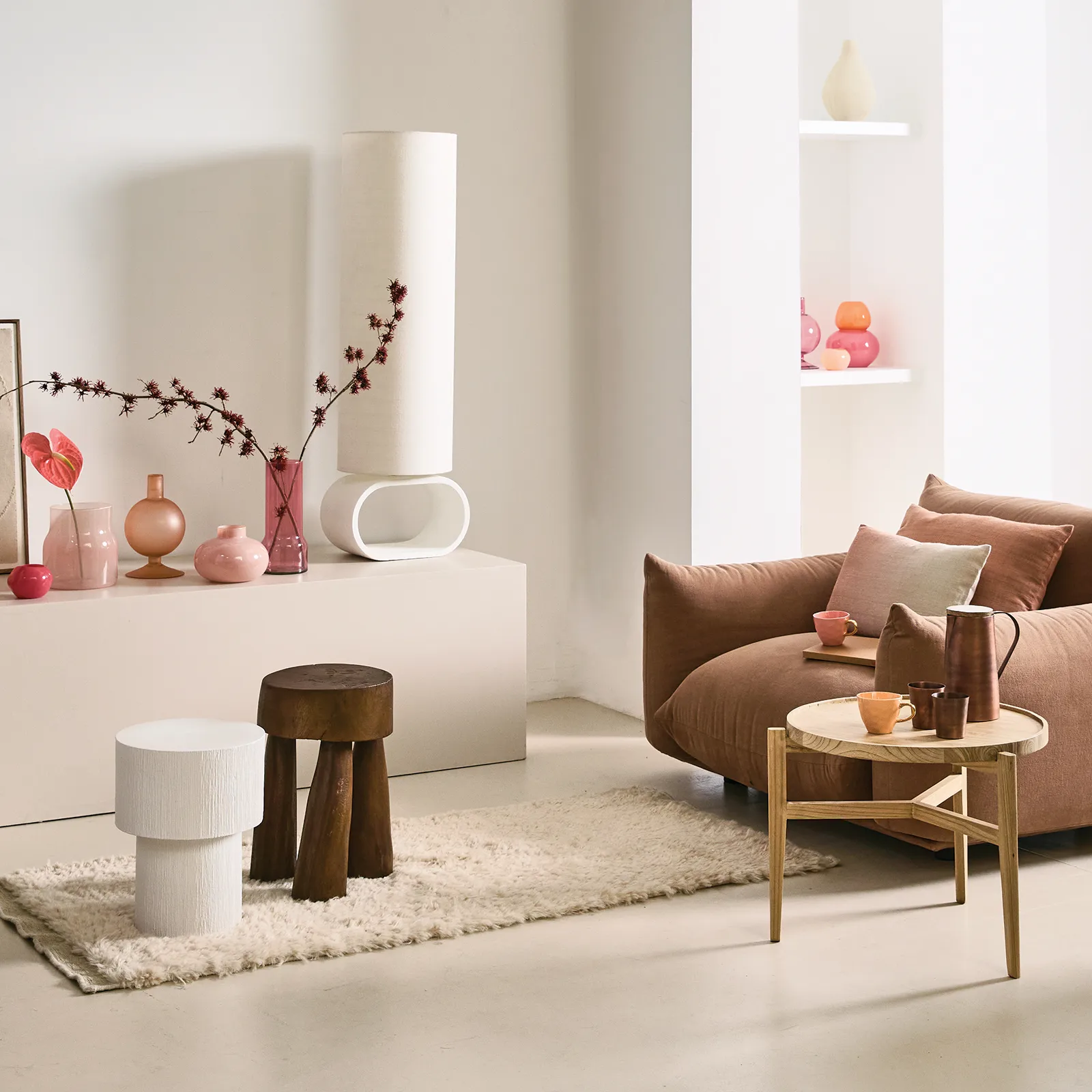 Table d'appoint Alezio Ø28,7 cm, Blanc cassé URBAN NATURE CULTURE