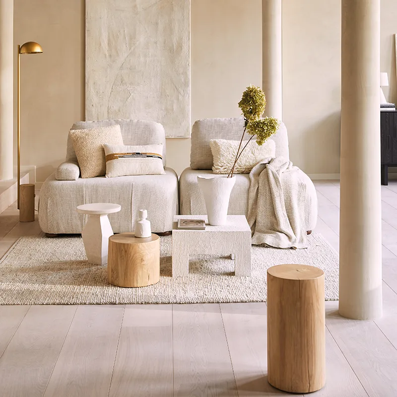 Table d'appoint Veljet B 45 cm, Sunkay wood URBAN NATURE CULTURE