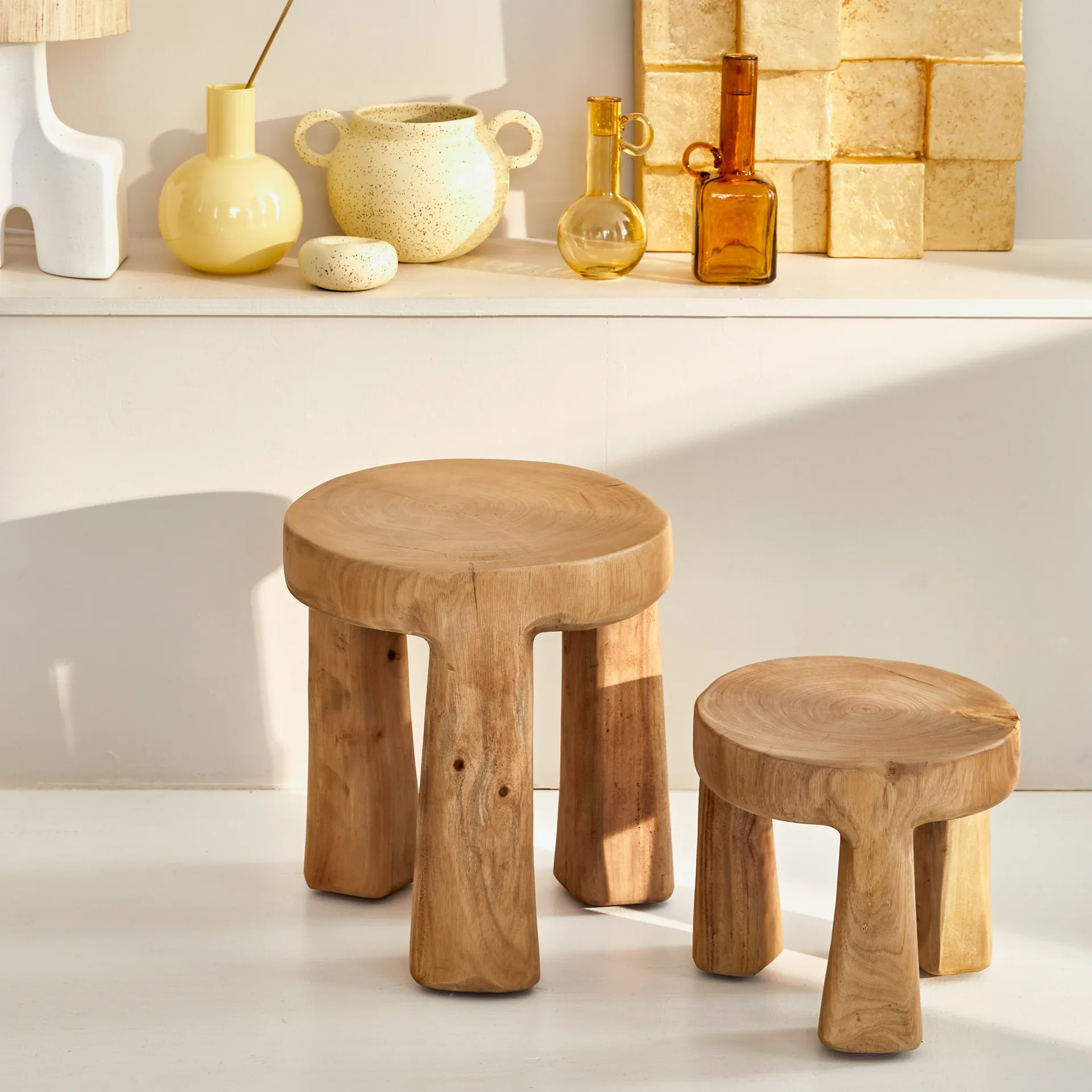 Tabouret Donna Ø27x25 cm, Natural URBAN NATURE CULTURE