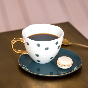 Tasse Good Morning cappuccino 30 cl blanc - Small dots - URBAN NATURE CULTURE