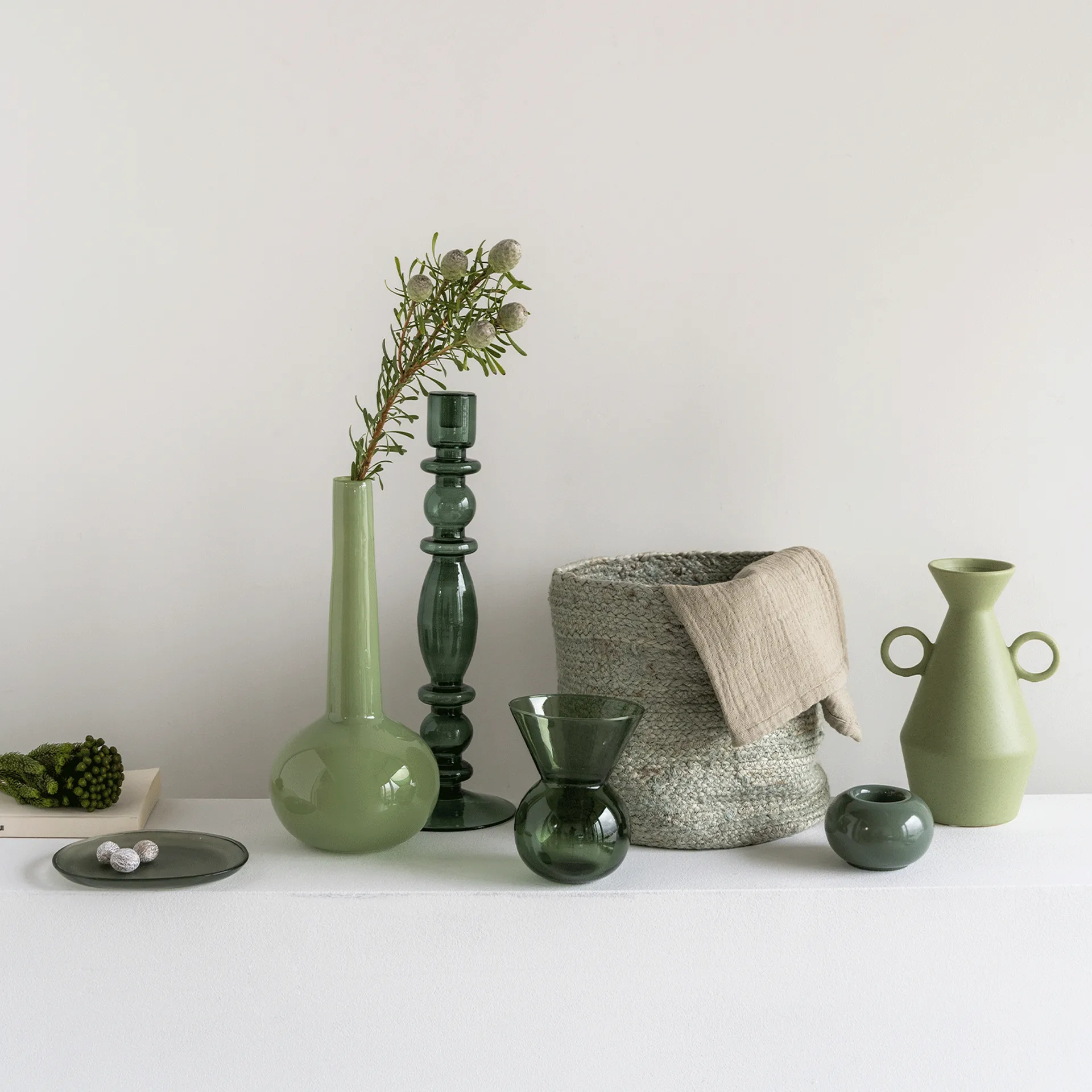 Vase By Mieke Cuppen 15 cm, Duck green URBAN NATURE CULTURE