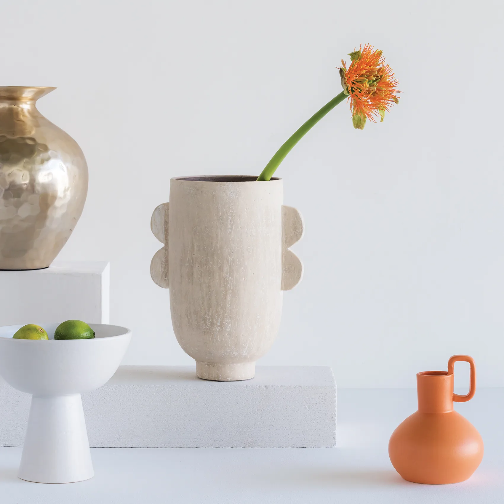 Vase Darius 30 cm, Beige URBAN NATURE CULTURE