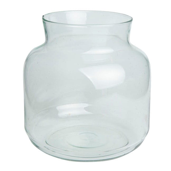 Vase en verre recyclé 23 cm - Transparent - URBAN NATURE CULTURE