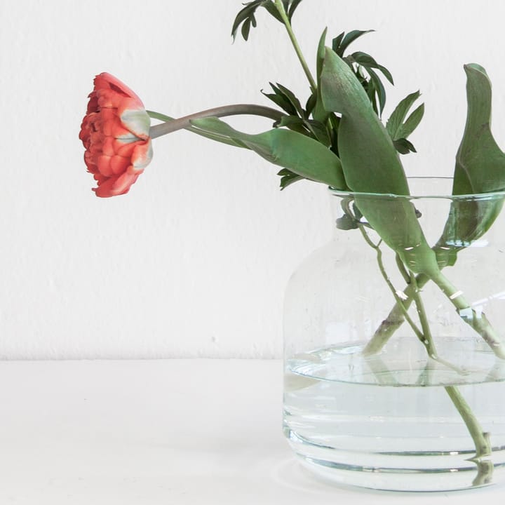 Vase en verre recyclé 23 cm, Transparent URBAN NATURE CULTURE