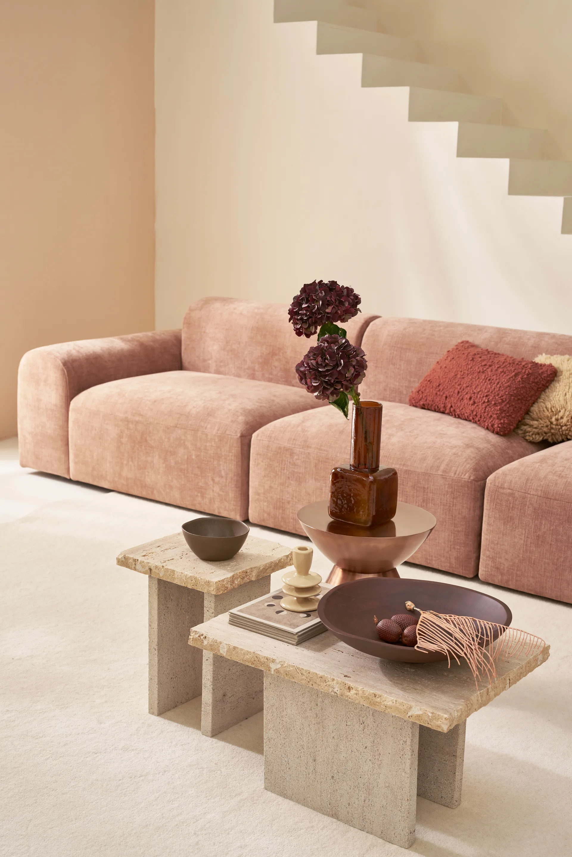 Vase Sora 30 cm, Golden brown URBAN NATURE CULTURE