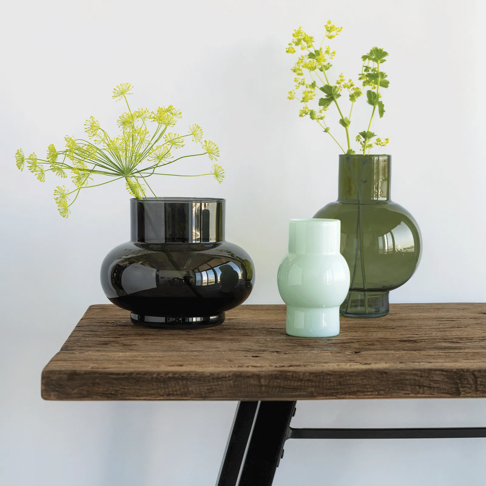 Vase Tummy B 17,5 cm, Black URBAN NATURE CULTURE