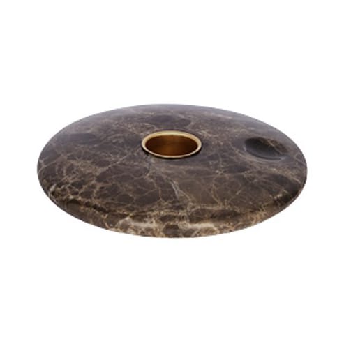 Bougeoir Uyuni Chamber Ø 11,6 cm - Marbre marron - Uyuni Lighting