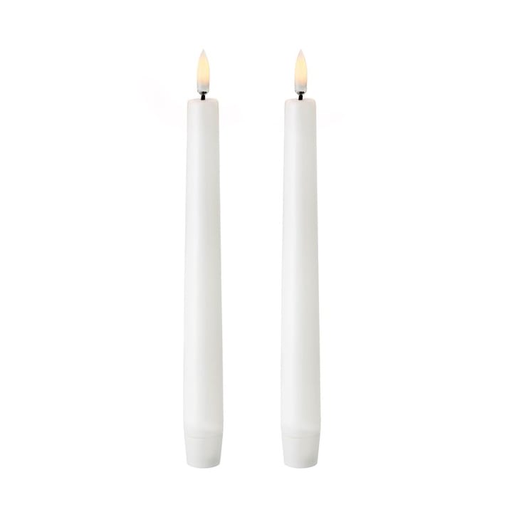 Bougie à chandelier Uyuni LED blanc Lot de 2 - 20,5 cm - Uyuni Lighting