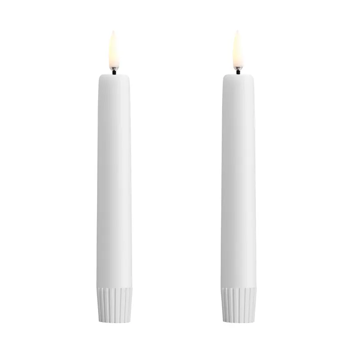 Bougie à chandelier Uyuni LED blanc Lot de 2 - Ø2,3x16,4 cm - Uyuni Lighting