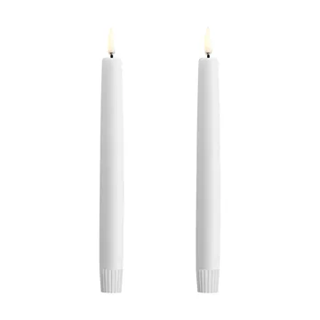 Bougie à chandelier Uyuni LED blanc Lot de 2 - Ø2,3x20 cm - Uyuni Lighting