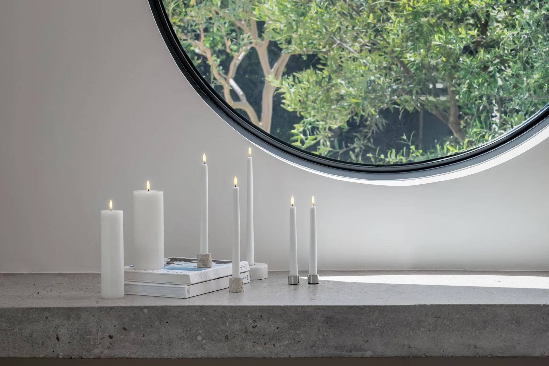 Bougie à chandelier Uyuni LED blanc Lot de 2, Ø2,3x20 cm Uyuni Lighting