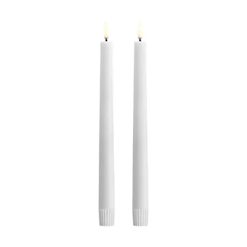Bougie à chandelier Uyuni LED blanc Lot de 2 - Ø2,3x25,2 cm - Uyuni Lighting