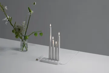 Bougie à chandelier Uyuni LED blanc Lot de 2 - Ø2,3x25,2 cm - Uyuni Lighting