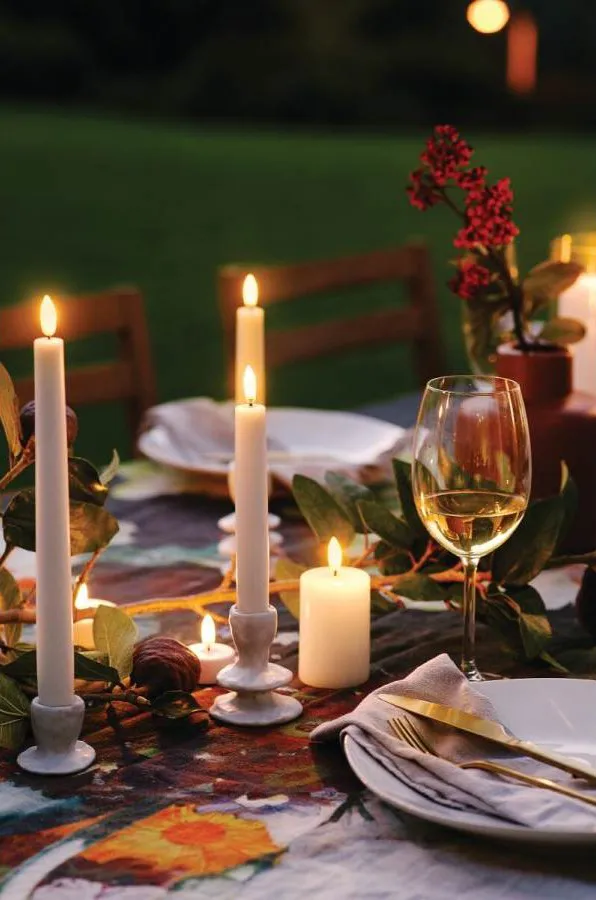 Bougie à chandelier Uyuni LED blanc Lot de 2, 25,2 cm Uyuni Lighting