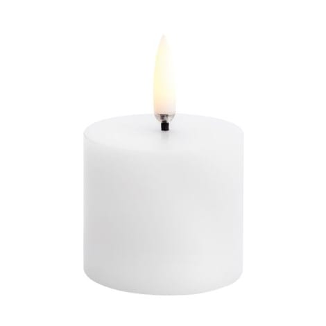 Bougie bloc Uyuni LED blanc Ø5 cm - 4,5 cm - Uyuni Lighting